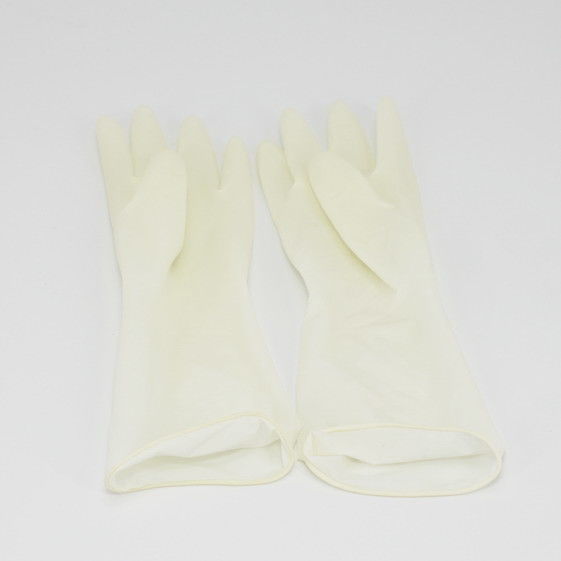 Medical Disposable Latex Examination Gloves / latex gloves white